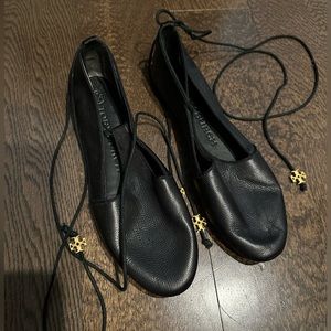 Tory Burch Lace Up Ballet Flat